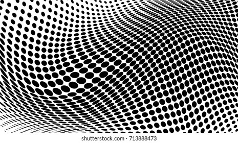 dot halftone. dotted design element abstract morph art background