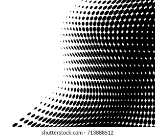 dot halftone. dotted design element abstract morph art background