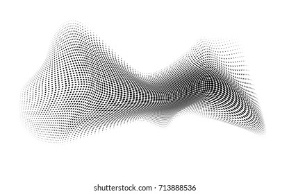 dot halftone. dotted design element abstract morph art background