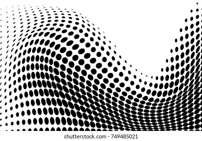 dot halftone. dotted design element abstract morph art background