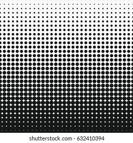 Dot Halftone Effect. Circle Monochrome Abstract Semitone Element. Vector Illustration.