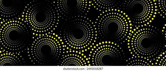 dot halftone gold seamless pattern