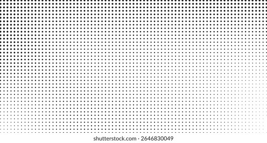 Dot halftone gradient texture. Vanishing polka dot background. Repeating dots gradation pattern modern