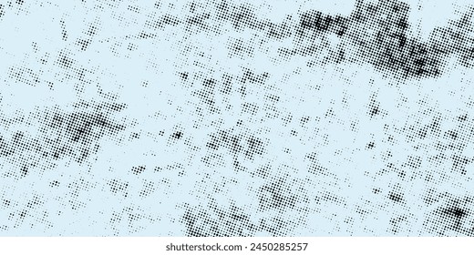 dot halftone Grunge Black And White Urban Vector Texture Template. Dark Messy Dust Overlay Distress Background.