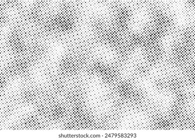 Dot halftone pattern background. Vector abstract circle distress texture background. Stock illustration.