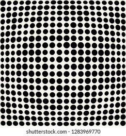 dot halftone seamless pattern, minimal geometric background print texture