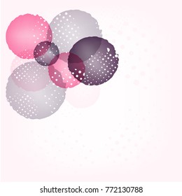 Dot halftone style abstract background vector idea design purple pink graphic  