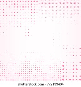 Dot halftone style abstract background vector idea design purple pink graphic 