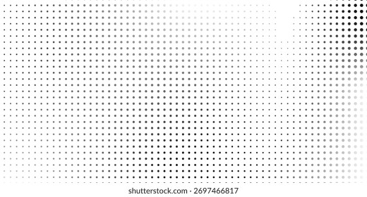 Plano de fundo de gradiente abstrato do padrão de onda de meio-tom ponto. Textura de ruído de grão desbotado. vintage bom bom simples arte ilustrações vetor