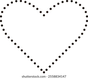 Dot heart shape border.
Heart shape dotted icon vector.
frame design.
For celebrating Valentine's Day, wedding or birthday.
Transparent background.