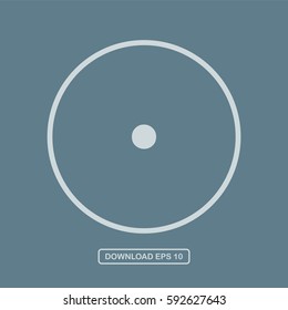 Dot icon vector