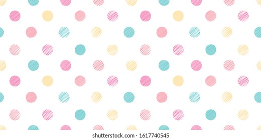 Dot illustration background. Seamless pattern. Vector.