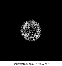 dot illustration on black
