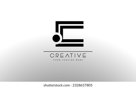 Dot Letter C Logo. C Letter Design Vector with Dot.