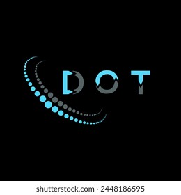 DOT letter logo abstract design. DOT unique design. DOT.
