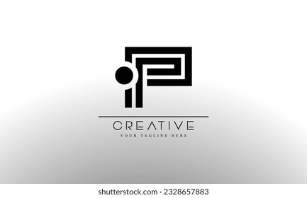 Dot Letter P Logo. P Letter Design Vector with Dot.