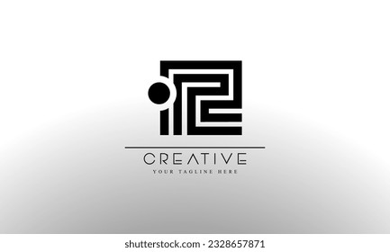 Logotipo de la letra Punto R. R Vector de diseño de letras con punto.