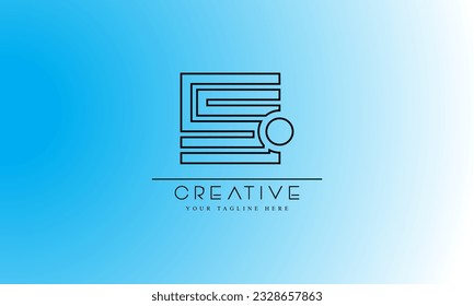 Logo des Punktschreibens S. S Letter Design Vektor mit Dot.