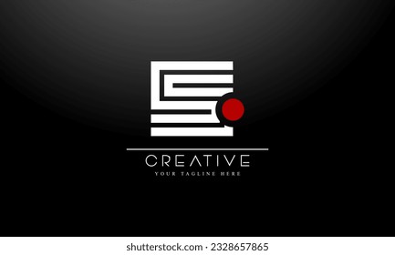 Dot Letter S Logo. S Letter Design Vector with Dot.