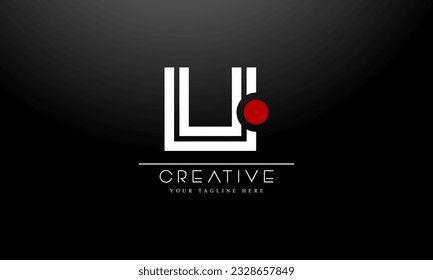 Dot Letter U Logo. U Letter Design Vector with Dot.