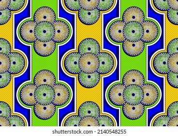 dot line and circle seamless pattern, africa textile art, fashion background artwork for print, vector file eps10.