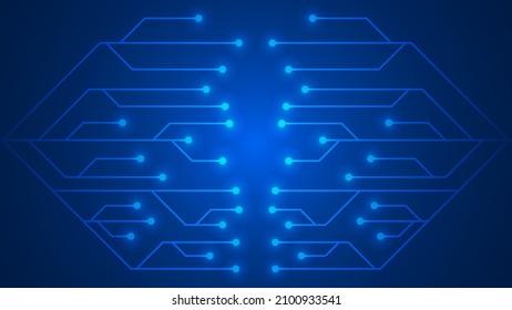 dot and line combined technology abstract background