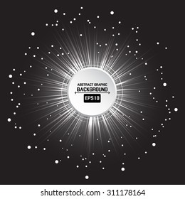 Dot and line consisting of abstract background