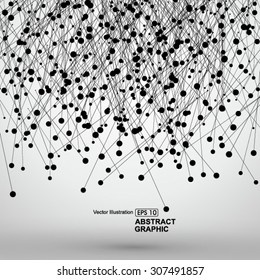 Dot and line consisting of abstract graphics.