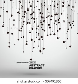 Dot and line consisting of abstract graphics.