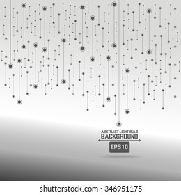 Dot and line consisting of abstract graphics