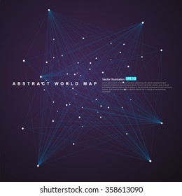 Dot and line consisting of abstract graphics.