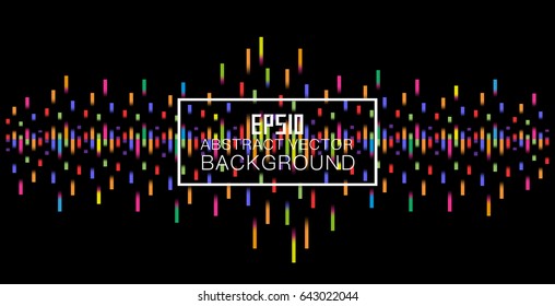 Dot and line consisting of radial abstract graphics