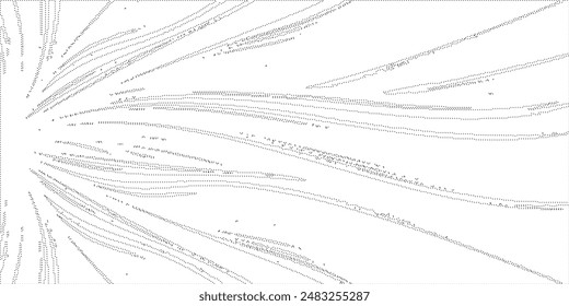 dot line drawing of capri island map.