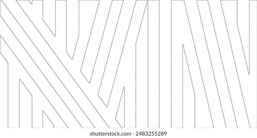 dot line drawing of capri island map.