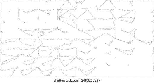 dot line drawing of capri island map.