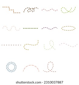 dot line element vetor design