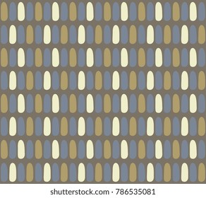 Dot line ornament simple geometric allover weaving motif barleycorn pattern printing block for fabric, interior textile, walpaper. Graphic mosaic texture. Oriental seamless design. Vector illustration