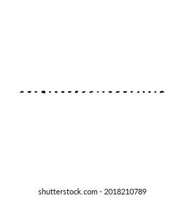 Punktlinienform. Abstrakte grafische Elemente im minimalen Trendstil. Handgezeichnete Textur für die Gestaltung von Mustern, Einladungen, Poster, Karten, Posts in sozialen Medien