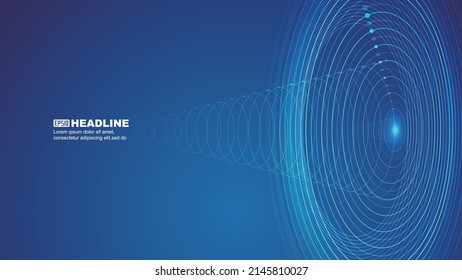 Dot-Line-Spirale Internet-Technologie Kommunikationstechnologie konzeptioneller Hintergrund