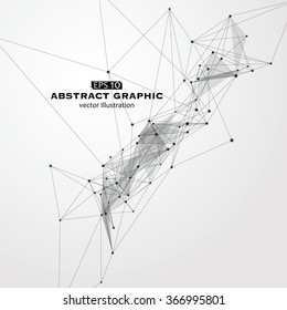 Dot, line and surface consisting of abstract graphics.