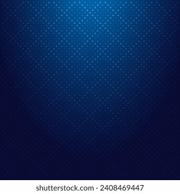 Dot lines pattern on dark blue background and texture with lighting effect