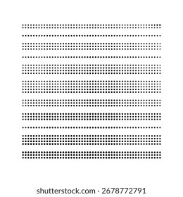 Dot lines set Abstract design elements Vector format