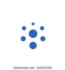 dot logo design template sign