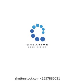 Dot logo icon flat vector design