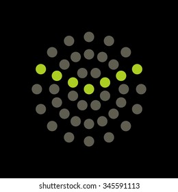 dot logo vector.