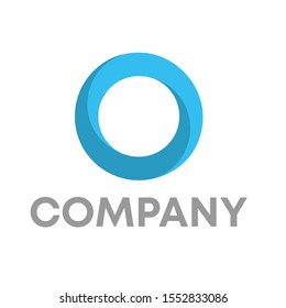 dot logo vector circle design sign template