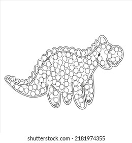 Dotmaker-Aktivität Für Kinder.Kinder Aktivitätsfärbung Seite , Dinosaurieraktivitäten Dotmaker für Kinder 