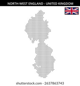 Dot map of North-West England