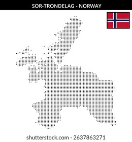 Dot map of Sor-Trondelag region
