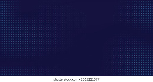 Fondo de semitono ondulado azul de malla de puntos. Dot pop art estilo deportivo moderno